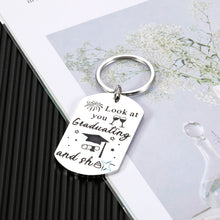 Load image into Gallery viewer, Funny College Graduation Gifts Keychains for Her Him 2022 Class of 2022 Seniors Nurse Grad High School Student Best Friend Graduate Masters Daughter Son Teen Boy Girl Inspirational Gifts for Women Men