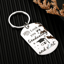 Load image into Gallery viewer, Funny College Graduation Gifts Keychains for Her Him 2022 Class of 2022 Seniors Nurse Grad High School Student Best Friend Graduate Masters Daughter Son Teen Boy Girl Inspirational Gifts for Women Men