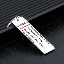 Load image into Gallery viewer, Thank You Keychain Gift for Friend Volunteer Doctor Nurse Employee Thanksgiving Christmas Graduation Birthday Appreciation Gifts for Teacher Coach Mentor Inspirational Keychains Retirement Present