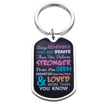 Load image into Gallery viewer, Novelty Inspirational Keychain Gifts for Daughter Son Women Men Christmas Birthday Graduation Encouragement Gift for Teen Boy Girl Friend Student from Mom Dad Motivational Jewelry Present