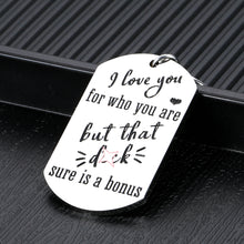 Load image into Gallery viewer, Funny I Love You Keychain Boyfriendg Gifts for Him Men Husband from Girlfriend Wife Couples Valentines Day Anniversary Gift for Fiance Bridegroom Gag Wedding Birthday Key Chains for Lover Couple