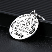 Load image into Gallery viewer, Christmas Nurse RN Gifts Keychain for Women Nurses Student Feamle Nursing Graduation Birthday National Nurses Day Gift for Medical Student Practitioner Paramedic LPN Prayer Inspirational Jewelry