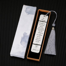 Load image into Gallery viewer, Inspirational Religious Christian Gift for Women Men Bible Verse Baptism Easter Gift for Him Her Boys Girls Godchild Birthday Anniversary Christmas Catholic Bookmark for Communion Godson Goddaughter