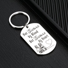 Load image into Gallery viewer, Best Friend Keychain Gifts for Soul Sister Bestfriend Birthday Christmas Graduation Long Distance Friendship Keychains Gift For BFF Sisters Friends Her Not Sister by Blood but Sister by Heart Presents