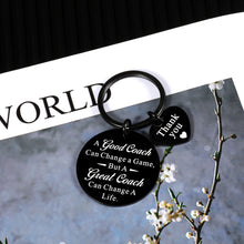 Load image into Gallery viewer, Coach Appreciation Gifts for Men Thank You Thanksgiving Birthday Gifts for Basketball Volleyball Anniversary Christmas Retirement Gifts for Him Football Soccer Best Coach Promotion Gifts Team Keychain