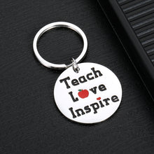 Load image into Gallery viewer, Teacher Appreciation Keychain Gifts for Women Men Thank You Christmas Gift for Teachers from Student Teen Boy Girl Teacher’s Day Thanksgiving Birthday Graduation Jewelry Teach Love Inspire Presents