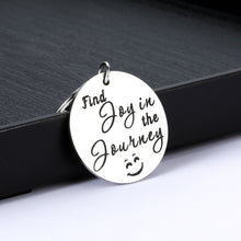 Load image into Gallery viewer, Funny Camper Accessories Gifts Keychain for Travel Trailers Rv Campers Women Men Friends Retirement Boss Coworker Christmas Birthday Graduation Wedding Jewelry Find Joy in The Journey Camping Trailer