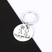 Load image into Gallery viewer, Funny Best Friend Keychain Gifts for Friends BFF Besties Companion I’ve Got Your Back Gift for Son Daughter Brother Sister Birthday Christmas Graduation Jewelry for Women Men Friendship Presents