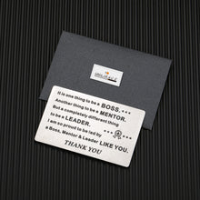 Load image into Gallery viewer, Boss Day Gifts for Men Boss Appreciation Thank You Gifts for Him Boss Leader Mentor Supervisor Coworker Christmas Birthday Retirement Leaving Gifts for Boss Male Colleague Office Partners Friends BFF