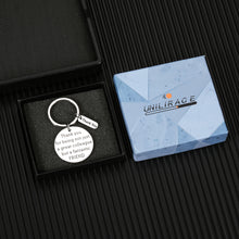 Load image into Gallery viewer, Coworker Gifts Colleague Keychain for Her Him Boss Day Appreciation Thank You Birthday Christmas Gift for Women Men Retirement Leaving Going Away Gifts for Office Female Male Work Partner Friends BFF
