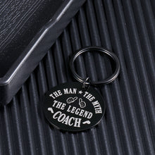 Load image into Gallery viewer, Coach Gifts for Him Appreciation Thank You Gifts for Men Great Coach Keychain for Basketball Softball Volleyball Football Soccer Swimming Coach Leader Boss Manager on Birthday Anniversary Christmas