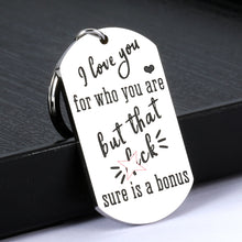 Load image into Gallery viewer, Funny I Love You Keychain Boyfriendg Gifts for Him Men Husband from Girlfriend Wife Couples Valentines Day Anniversary Gift for Fiance Bridegroom Gag Wedding Birthday Key Chains for Lover Couple