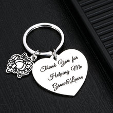Load image into Gallery viewer, Appreciation Gifts Keychain for Teacher Boss Leader Friend Thank You Christmas Birthday Gift for Teachers Coach Volunteer Mentor Coworker Eldership Thank You for Helping Me Grow Learn Jewelry Present