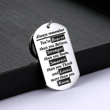 Load image into Gallery viewer, Inspirational Gifts for Women Men Son Daughter from Mom Dad Christmas Graduation Birthday Encouragement Keychain Gift to Teen Boys Girls BFF Best Friend Anniversary Motivational Jewelry Present