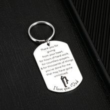 Load image into Gallery viewer, Dad Gifts Keychain for Father's Day I Love You Gifts for Him Men Father Daddy from Kids Birthday Anniversary Jewelry for Papa Stepdad Christmas Thanksgiving Key Accessories for Dad in Law Grandpa