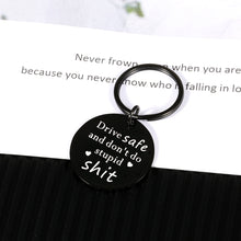Load image into Gallery viewer, Funny Christmas Birthday Gifts for Kids Teen Adult Gag Gifts for Male Female Drive Safe Don't Do Stupid Graduation Anniversary Valentines Day Jewelry for for Teenager Friends BFF Lover Drivers Coworkers