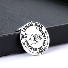 Load image into Gallery viewer, Christmas Grandpa Gifts Keychain for Grandfather from Granddaughter Happy Father’s Day Birthday Thanksgiving Gifts for Granddad Grandparents from Grandchildren Keychains Jewelry Gift