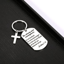 Load image into Gallery viewer, Inspirational Christian Gifts for Women Men Faith Bible Verse Gifts for Kids Teens Religious Keychain for Godson Goddaughter Easter Prayer Birthday Christmas Anniversary Graduation for Boys Girls BFF