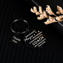 Load image into Gallery viewer, Coach Appreciation Gifts for Him Her, Thank You Gifts for Coach Leader, Volleyball Softball Soccer Basketball Football Coach Gifts Birthday Christmas Anniversary Best Coach Keychain for Coach Mom Dad