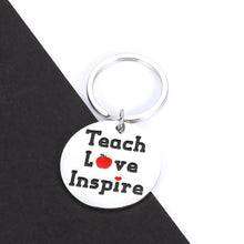 Load image into Gallery viewer, Teacher Appreciation Keychain Gifts for Women Men Thank You Christmas Gift for Teachers from Student Teen Boy Girl Teacher’s Day Thanksgiving Birthday Graduation Jewelry Teach Love Inspire Presents