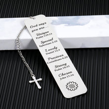 Load image into Gallery viewer, Stocking Stuffers for Women Christian Gifts for Women Inspirational Bible Verse Bookmark for Book Lovers Religious Gifts Pastor Appreciation Gifts Spiritual Gifts for Women Baptism Gift for Girls