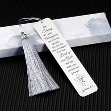 Load image into Gallery viewer, Inspirational Religious Christian Gift for Women Men Bible Verse Baptism Easter Gift for Him Her Boys Girls Godchild Birthday Anniversary Christmas Catholic Bookmark for Communion Godson Goddaughter
