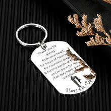 Load image into Gallery viewer, Dad Gifts Keychain for Father's Day I Love You Gifts for Him Men Father Daddy from Kids Birthday Anniversary Jewelry for Papa Stepdad Christmas Thanksgiving Key Accessories for Dad in Law Grandpa