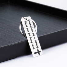 Load image into Gallery viewer, Godmother Gifts Keychains for God Mother Godparent Women Her from Godson Goddaughter Godchild Godparents Day Christmas Birthday Jewelry Present Godmothers are a Blessing Thank You for Being Mine