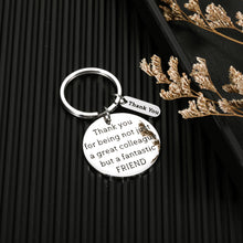 Load image into Gallery viewer, Coworker Gifts Colleague Keychain for Her Him Boss Day Appreciation Thank You Birthday Christmas Gift for Women Men Retirement Leaving Going Away Gifts for Office Female Male Work Partner Friends BFF