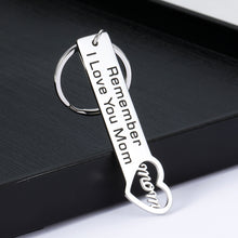Load image into Gallery viewer, Christmas Mom Gifts Keychain for Mother Women from Daughters Son Birthday Mothers Day Gift for Her Mommy Mum Mama from Teen Boys Girls Children Remenber I Love You Mom Jewelry Key Chians