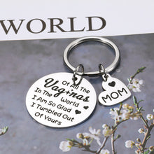 Load image into Gallery viewer, Funny Mothers Day Gifts from Daughter Son, Mom keychain for Women Mother Mummy from Kids Child Baby Birthday Anniversary Valentines Christmas Gift for her New Mom Mommy to Be