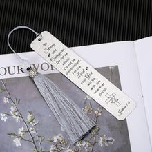 Load image into Gallery viewer, Inspirational Religious Christian Gift for Women Men Bible Verse Baptism Easter Gift for Him Her Boys Girls Godchild Birthday Anniversary Christmas Catholic Bookmark for Communion Godson Goddaughter