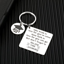 Load image into Gallery viewer, 2021 Inspirational Graduation Gifts for Her Him From Masters College High School Grad Gifts for Students Kids from Teacher Parents Birthday Christmas Anniversary Jewelry for Teens Sons Friends BFF