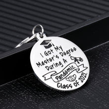 Load image into Gallery viewer, Class of 2021 Keychain Master Degree Graduation Gifts for Her Him Men Grad Celebration Party Souvenir Gifts for College Student Classmate Friend Son Daughter from Teacher Professor Senior Mom Dad