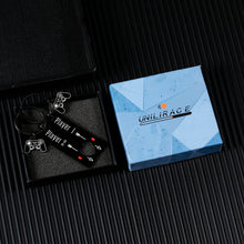 Load image into Gallery viewer, 2 PCS Couple Keychain Valentines Day Gifts for Boyfriend Girlfriend Anniversary Birthday Gifts for Couple Husband Wife Christmas Wedding Engagement Matching Keychain Gamer gift for Him Her Gamer Lover