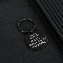 Load image into Gallery viewer, Funny Supernatural Fan Keychain Gift for License Musician Trucker Brother Best Friend Driver Picks The Music Shotgun Shuts His Cakehole Supernatural TV Show Merchandise Birthday Christmas Present