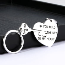 Load image into Gallery viewer, 2Pcs Couple Gifts Annyversary Keychain for Boyfriend Girlfriend Husband Wife Christmas Valentine's Day Birthday Gift Keychains for Women Men You Hold The Key to My Heart Jewelry Present