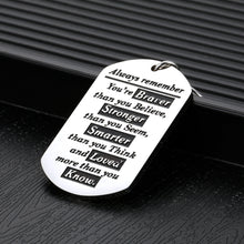 Load image into Gallery viewer, Inspirational Gifts for Women Men Son Daughter from Mom Dad Christmas Graduation Birthday Encouragement Keychain Gift to Teen Boys Girls BFF Best Friend Anniversary Motivational Jewelry Present