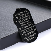 Load image into Gallery viewer, Boyfriend Girlfriend Keychain Gifts for Husband Wife Christmas Anniversary Birthday Wedding Gift for Hubby Wifey Bridegroom Bride Fiance Fiancee Romantic Xmas Keychains Present for Women Men Her Him