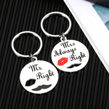 Load image into Gallery viewer, Christmas Couple Gift for Girlfriend Boyfriend Husband Wife Couple Valentines Day Birthday Anniversary Wedding Engagement Graduation Match Couples Jewelry for Women Men Lover Spouse Sweetheart Beloved