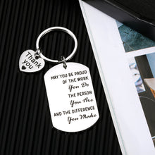 Load image into Gallery viewer, Appreciation Gift for Employee Leader Teacher Nurse Thanksgiving Thank You Gift Retirement Farewell New Job Team Keychain for Office Male Female Friends Partners Christmas Birthday Anniversary Jewelry