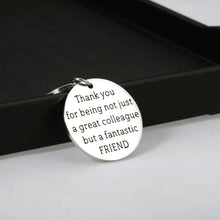 Load image into Gallery viewer, Coworker Gifts Colleague Keychain for Her Him Boss Day Appreciation Thank You Birthday Christmas Gift for Women Men Retirement Leaving Going Away Gifts for Office Female Male Work Partner Friends BFF