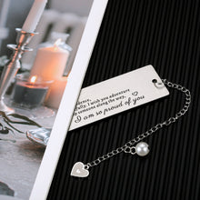 Load image into Gallery viewer, Gift for Daughter from Mom Dad Inspirational Birthday Graduation Anniversary Christmas Bookmark Gift for Her Kids Teens Littler Girls Adult Girls Book Lover Valentines Day Weeding Come of Age Jewelry