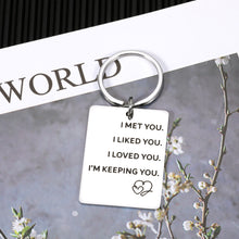 Load image into Gallery viewer, I Love You Gift Valentines Day Jewelry for Him Her Boyfriend Girlfriend Husband Wife