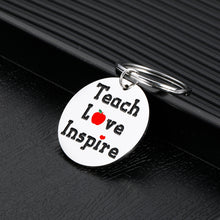 Load image into Gallery viewer, Teacher Appreciation Keychain Gifts for Women Men Thank You Christmas Gift for Teachers from Student Teen Boy Girl Teacher’s Day Thanksgiving Birthday Graduation Jewelry Teach Love Inspire Presents