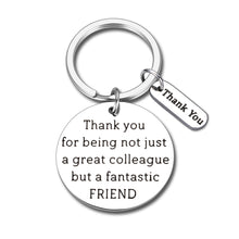 Load image into Gallery viewer, Coworker Gifts Colleague Keychain for Her Him Boss Day Appreciation Thank You Birthday Christmas Gift for Women Men Retirement Leaving Going Away Gifts for Office Female Male Work Partner Friends BFF