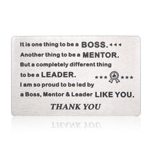 Load image into Gallery viewer, Boss Day Gifts for Men Boss Appreciation Thank You Gifts for Him Boss Leader Mentor Supervisor Coworker Christmas Birthday Retirement Leaving Gifts for Boss Male Colleague Office Partners Friends BFF