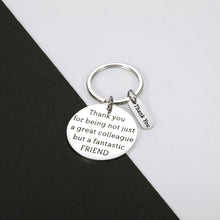 Load image into Gallery viewer, Coworker Gifts Colleague Keychain for Her Him Boss Day Appreciation Thank You Birthday Christmas Gift for Women Men Retirement Leaving Going Away Gifts for Office Female Male Work Partner Friends BFF