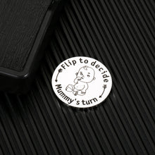 Load image into Gallery viewer, Funny New Baby Gift for Parents Mom Dad Pregnancy Baby Shower Gifts for New Mummy Daddy to Be Wife Husband Decision Coin for Women Men Mother Father BFF on Anniversary Christmas Birthday Double-Sided