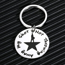 Load image into Gallery viewer, Hamilton Musical Merchandise Gifts Inspirational Keychain for Kids Boys Girls Fans Birthday Graduation Valentines Hamilton Musical Merch Gift Not Throwing Away My Shot Broadway Theater Key Chians